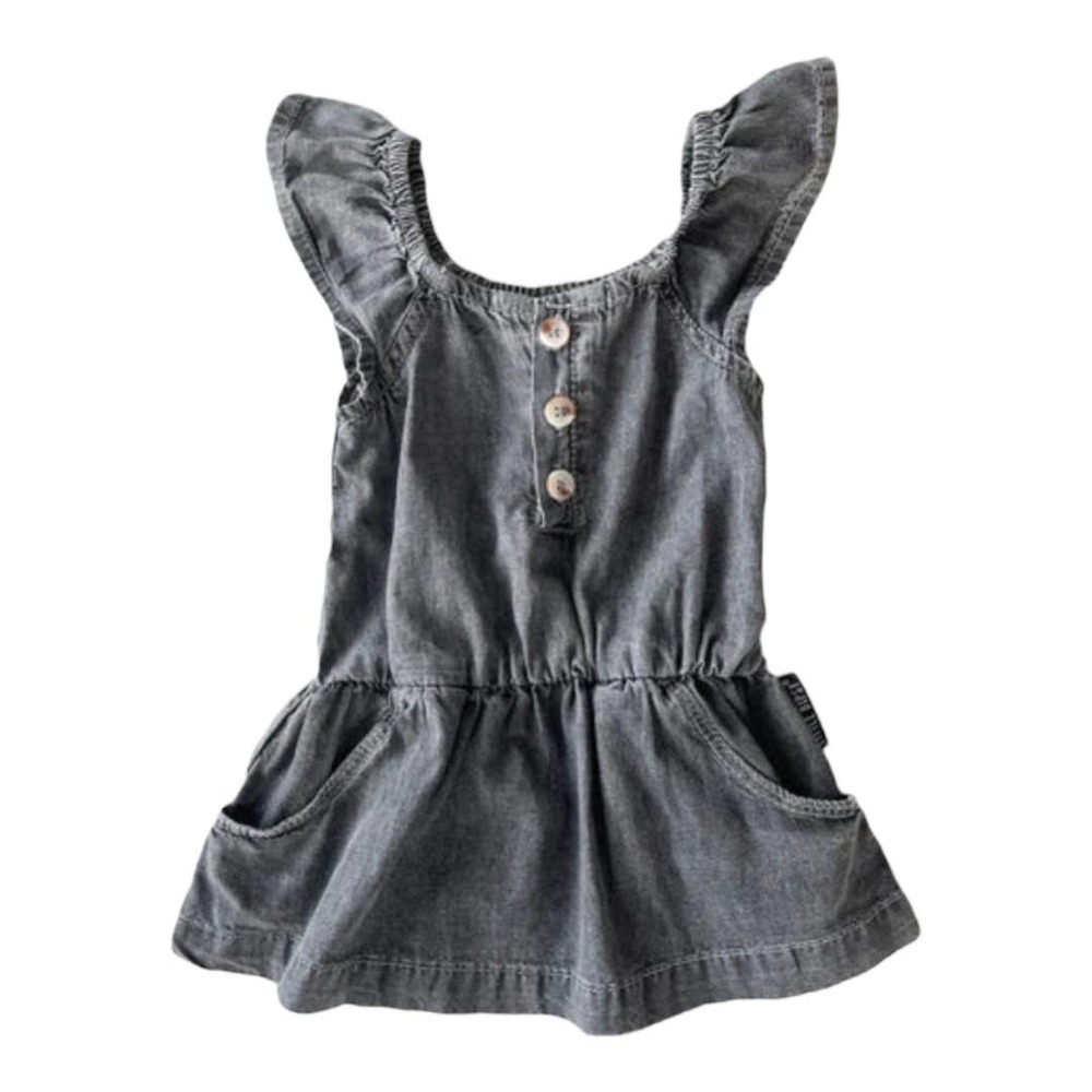 Little Bipsy Flutter Sleeve Dress